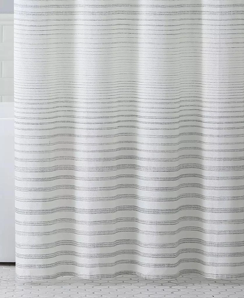 Tommy Bahama Home Tidal Stripe Dobby Shower Curtain, 72" X 72" 3