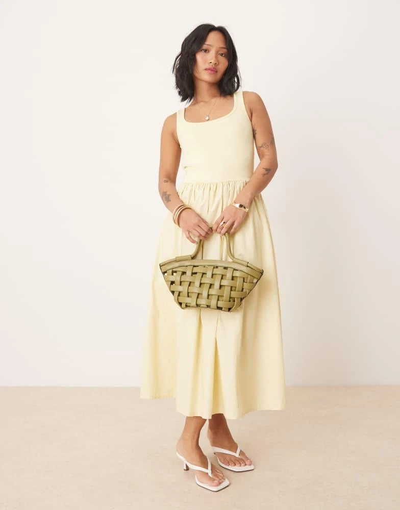 Nobody's Child Petite Nobody's Child Petite Colorado cami midi dress in yellow 1