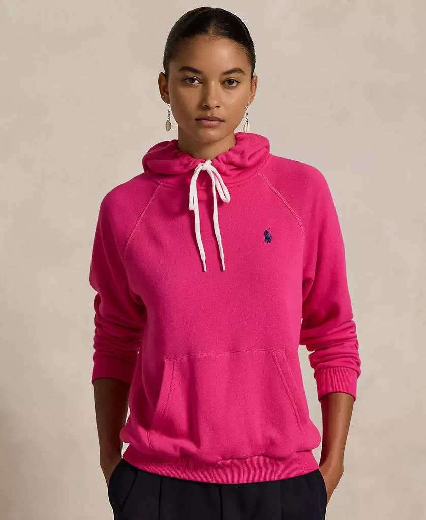 Ralph Lauren Women's Shrunken Fit Fleece Hoodie Sweatshirt 1