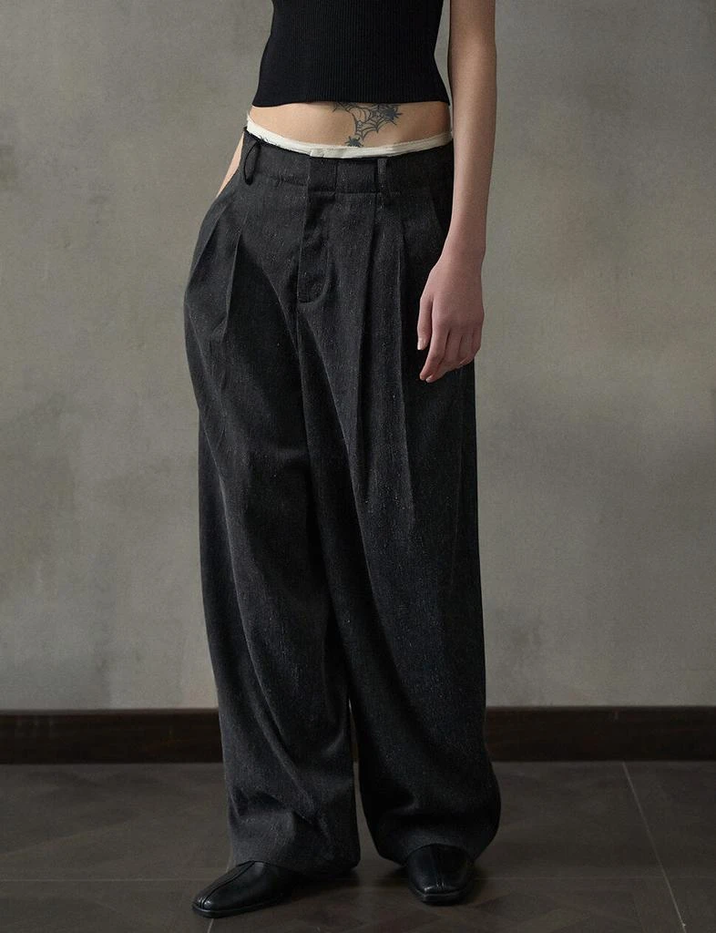 Pixie Market Contrast Waist Trousers 5