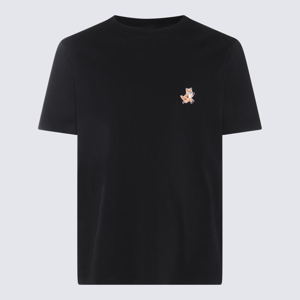 Maison Kitsune Maison Kitsuné Black Cotton T-Shirt