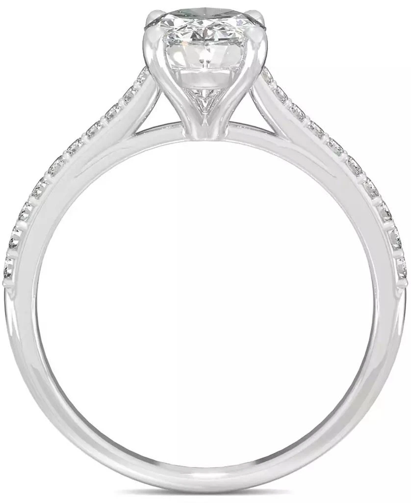 Charles & Colvard Moissanite Oval Engagement Ring (2-1/2 ct. t.w. DEW) in 14k White Gold or 14k Yellow Gold 4