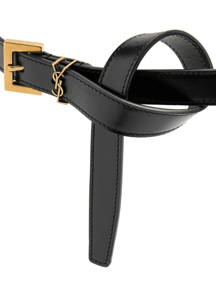 Yves Saint Laurent Logo leather belt 4