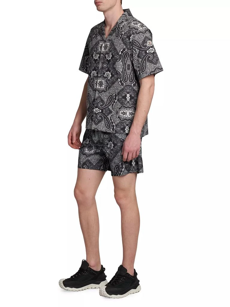 Moncler Bandana Print Short-Sleeve Shirt 2
