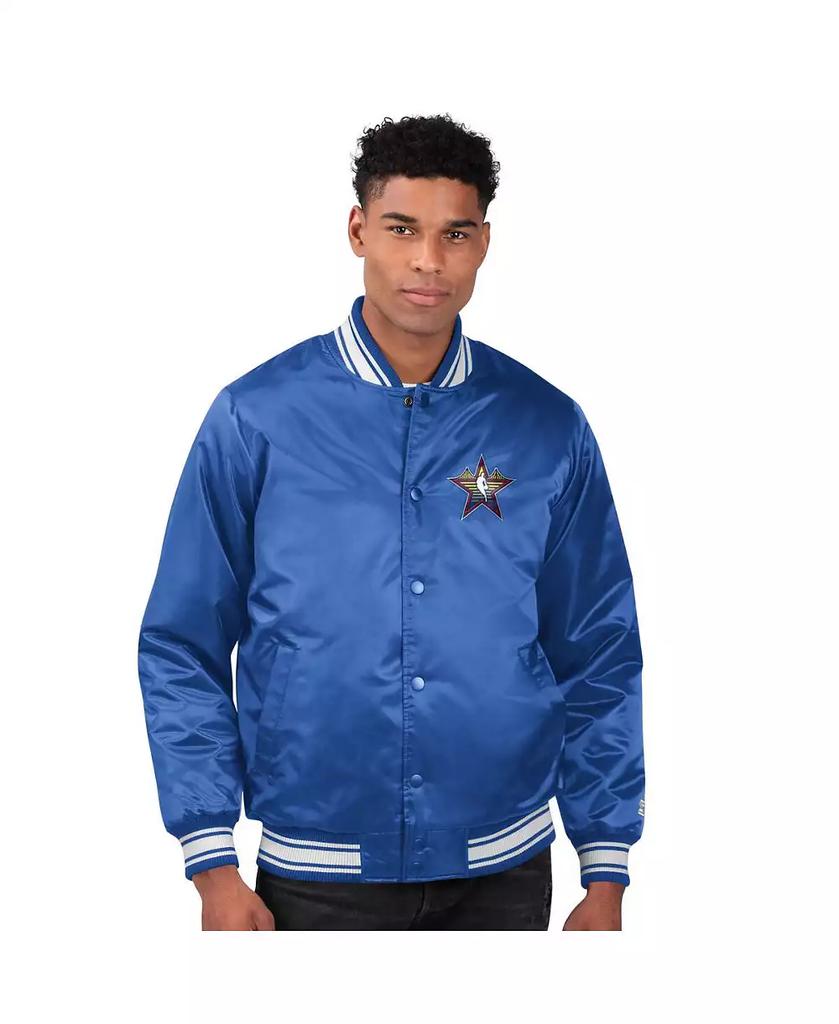 Starter Men's Royal 2025 NBA All-Star Game Satin Full-Snap Varsity Jacket