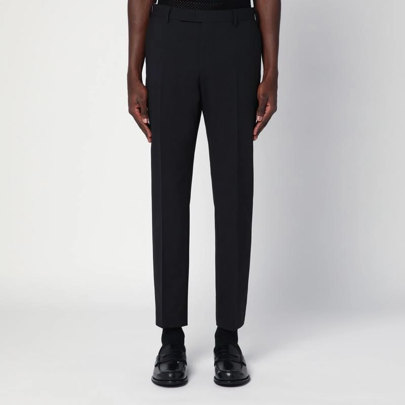 PT TORINO Black wool trousers 1