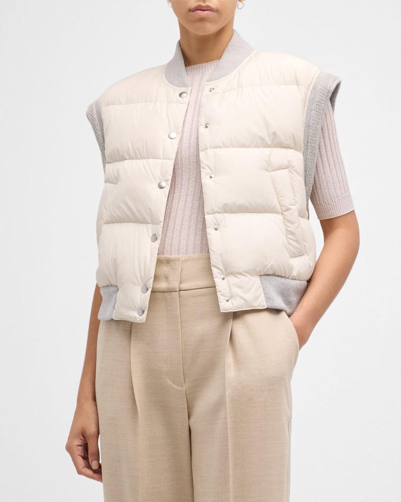 Peserico Chain-Trim Puffer Vest