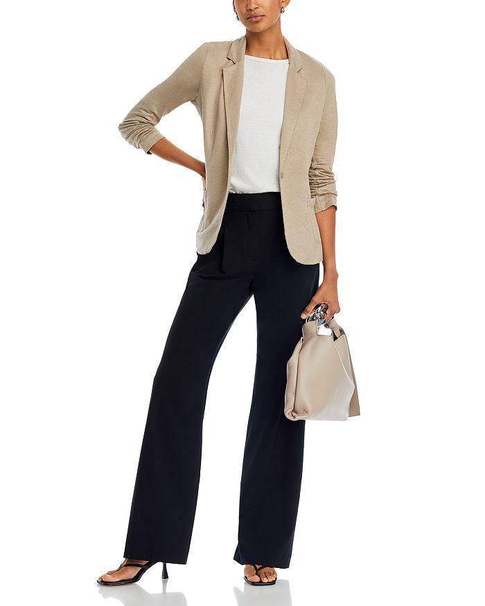 MAJESTIC FILATURES Fitted Linen Blazer