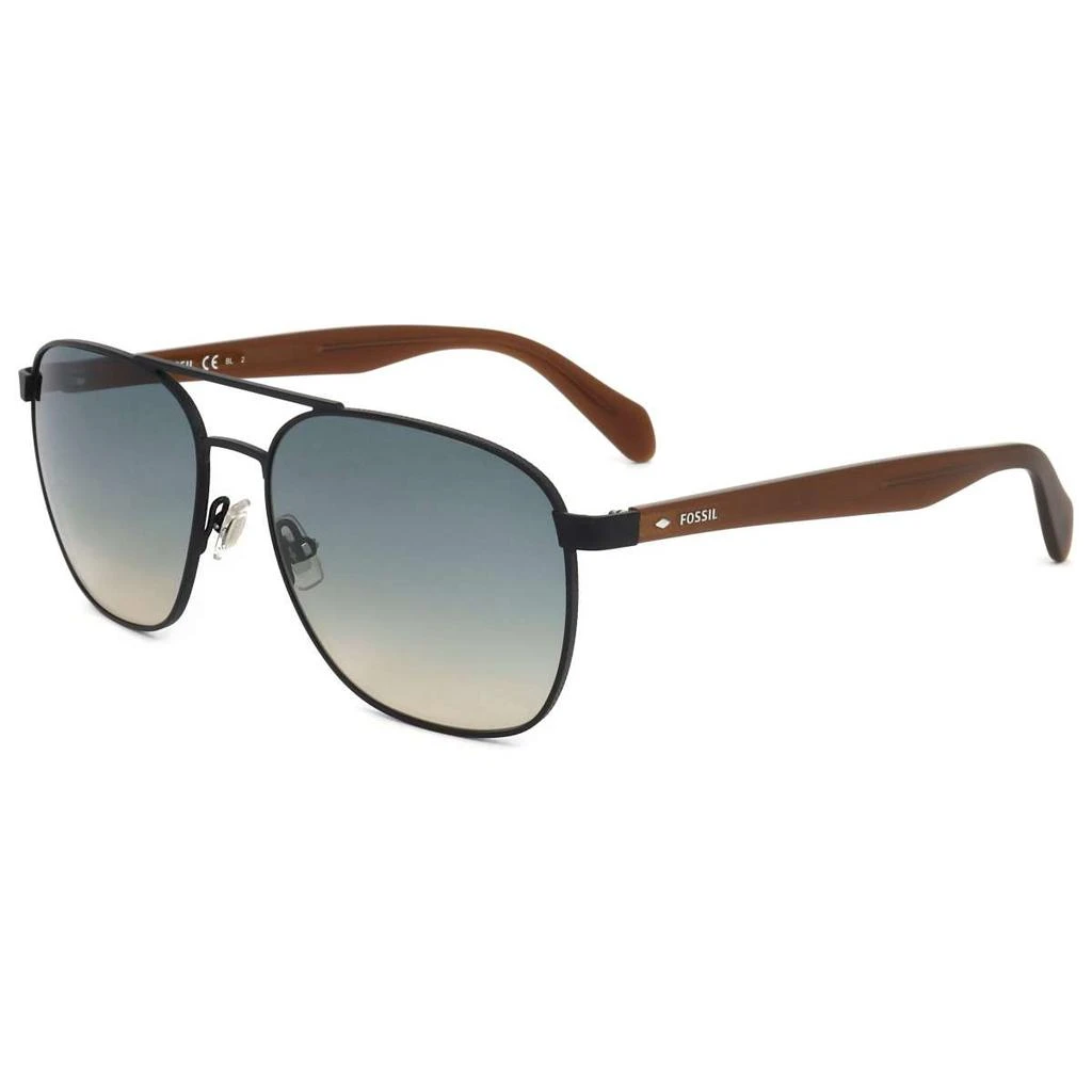Fossil Fossil Men's Black Aviator Sunglasses 1