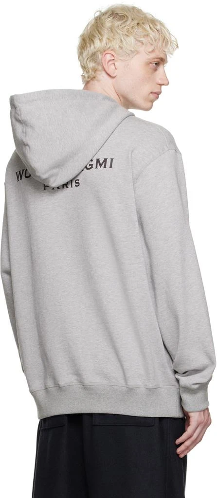 WOOYOUNGMI Gray Printed Hoodie 3