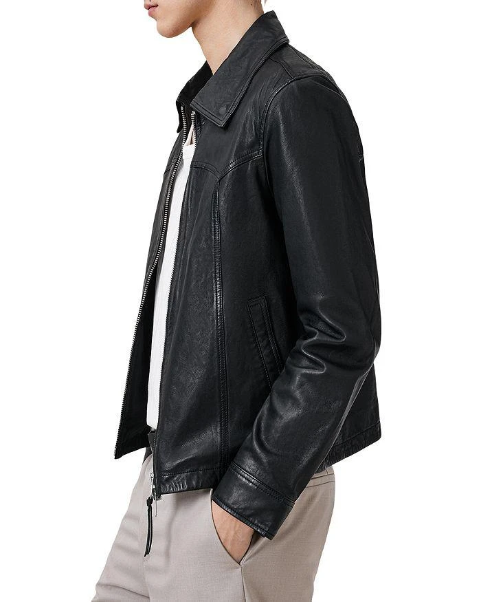 ALL SAINTS Nellcot Boxy Fit Western Yoke Leather Jacket 5