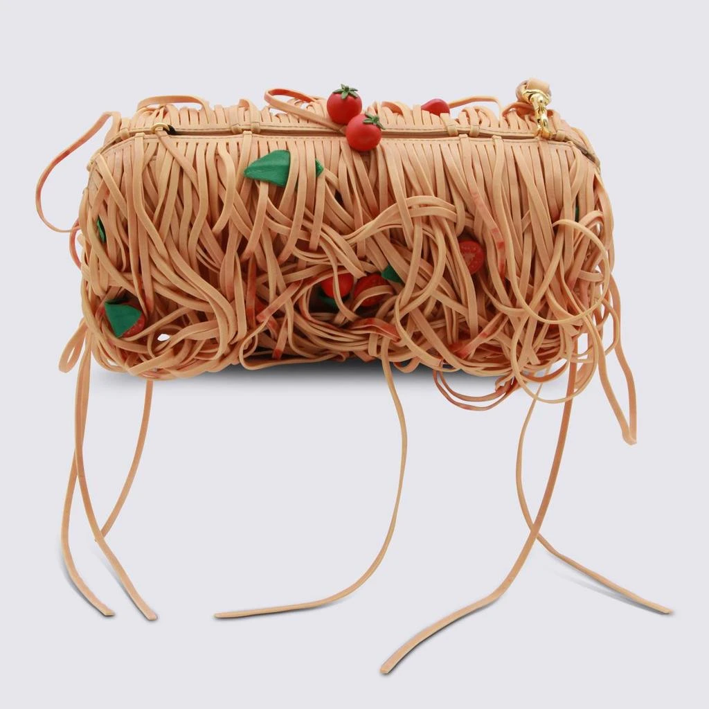 Moschino Moschino Multicolor Leather Spaghetti Top Handle Bag 3