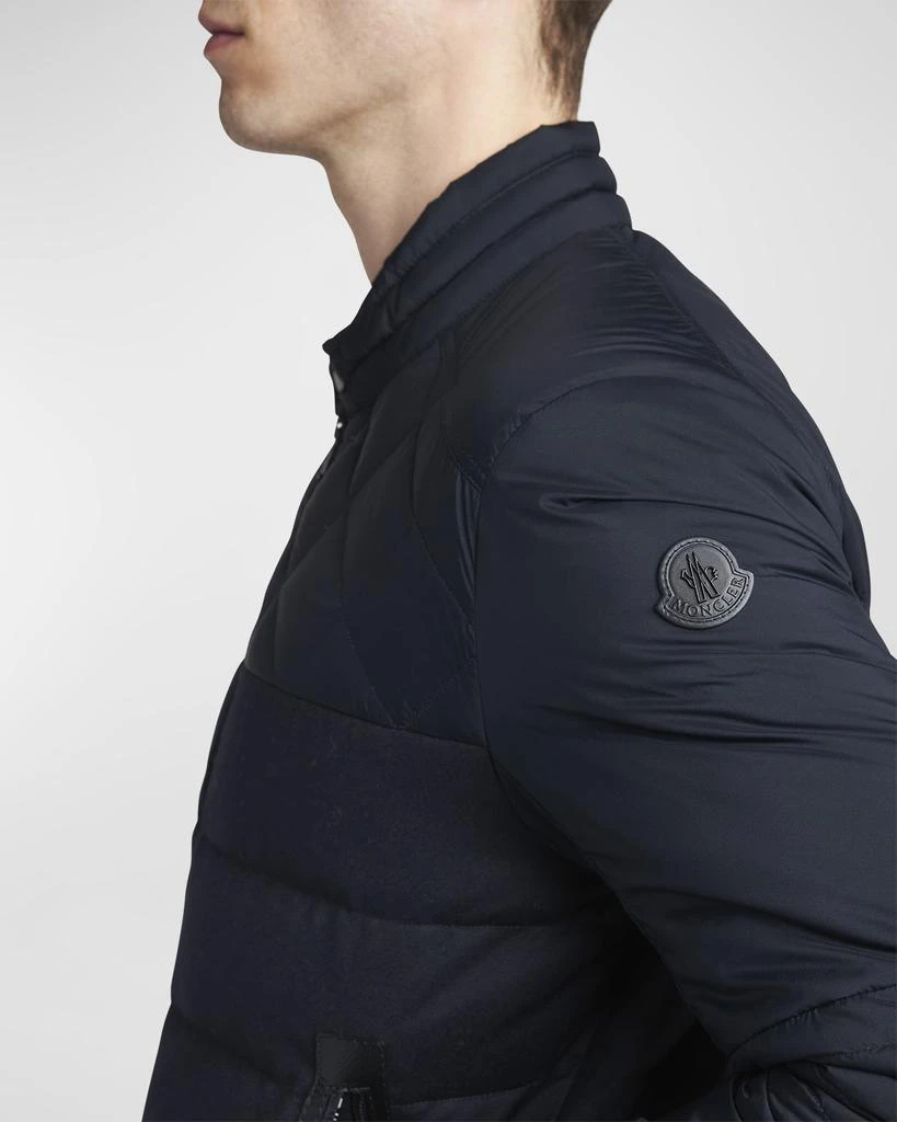 Moncler Men's Tuena Quilted Nylon Biker Jacket 6