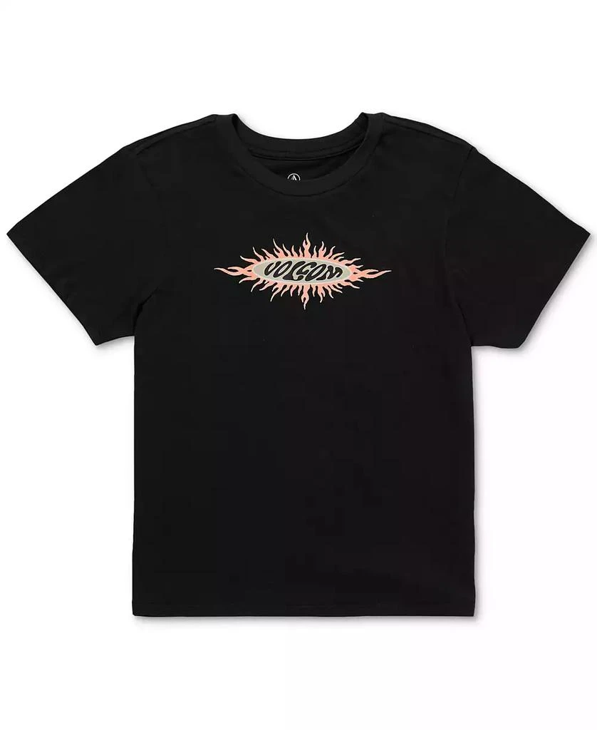 Volcom Juniors' Sunburst Crewneck Cotton Short-Sleeve Baby T-Shirt 1