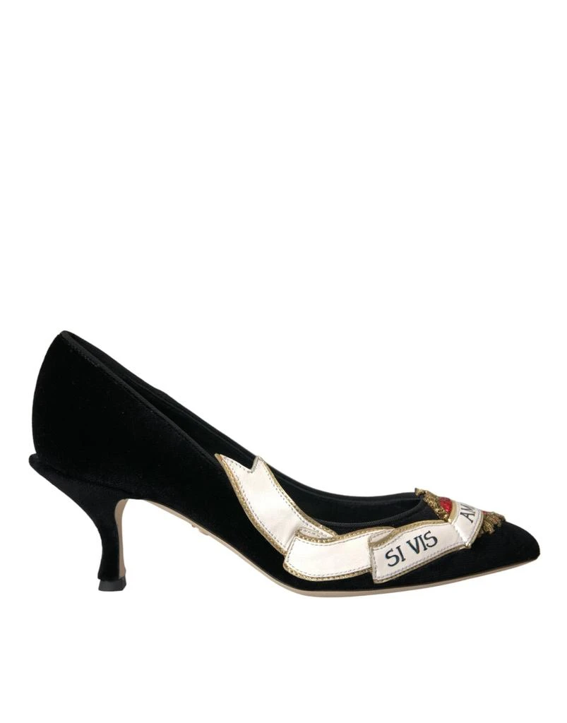 Dolce & Gabbana Dolce & Gabbana  Suede Leather Amari Heels Pumps Women's Shoes 1