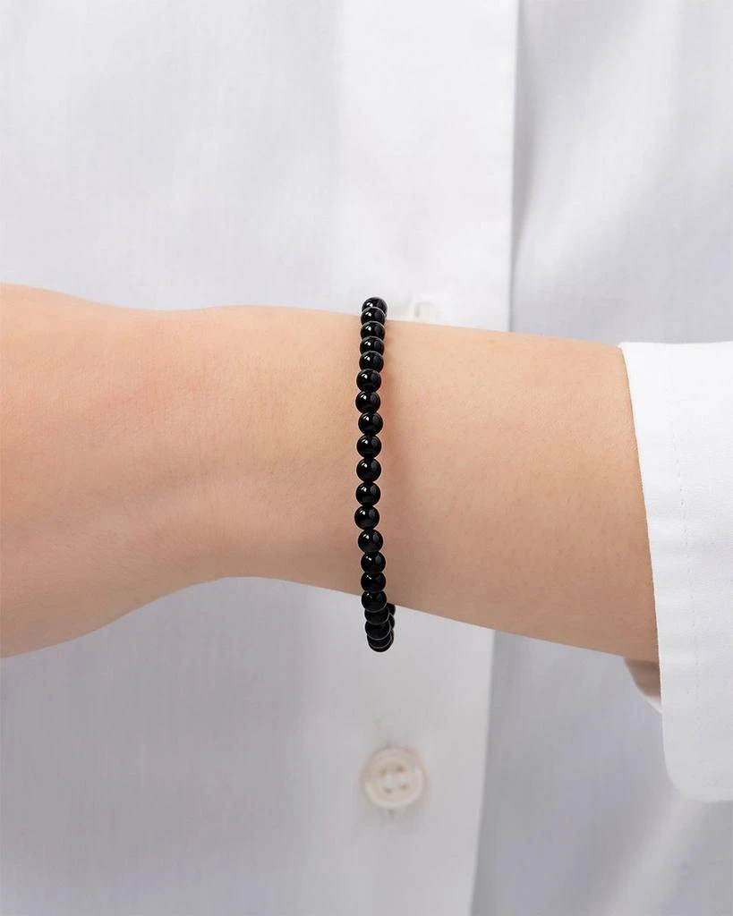 Zoe Lev Black Onyx Bead Stretch Bracelet 2