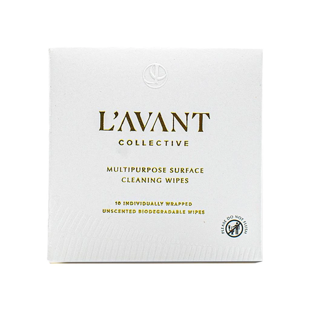 L’Avant Collective Unscented Individually Wrapped Biodegradable Cleaning Wipes 1