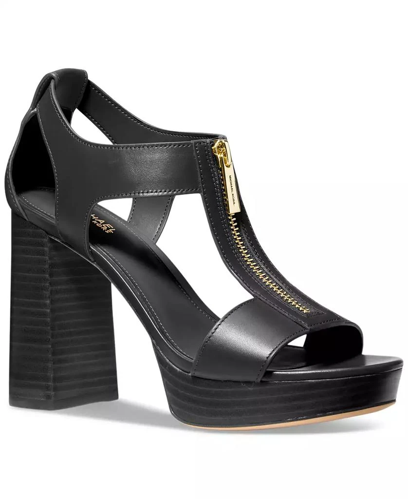 Michael Kors Berkley Mid Platform T-Strap Sandals 1