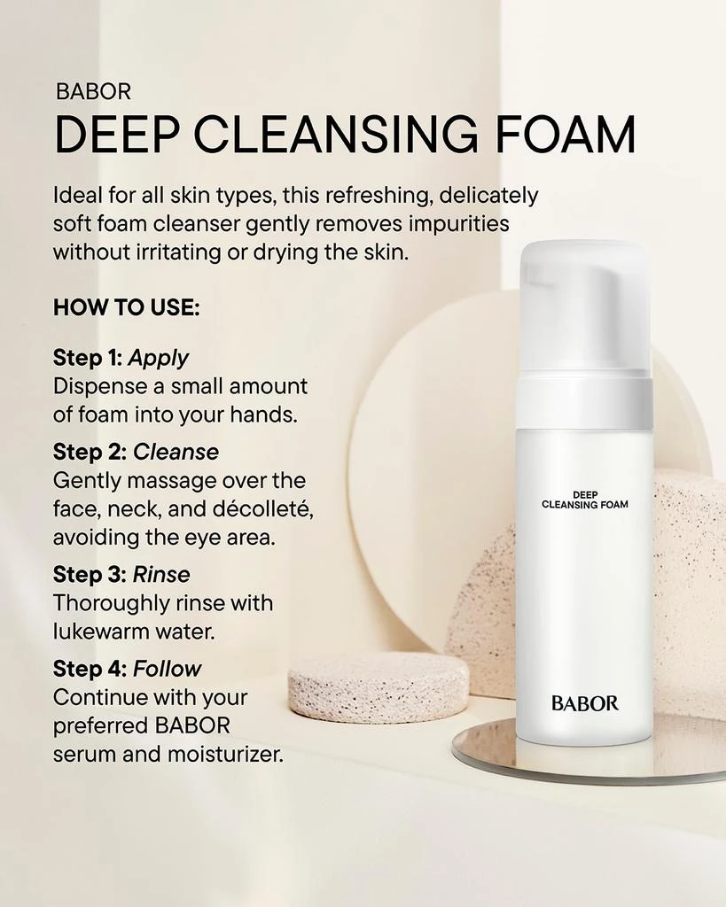 BABOR Deep Cleansing Foam, 6.8 oz. 6