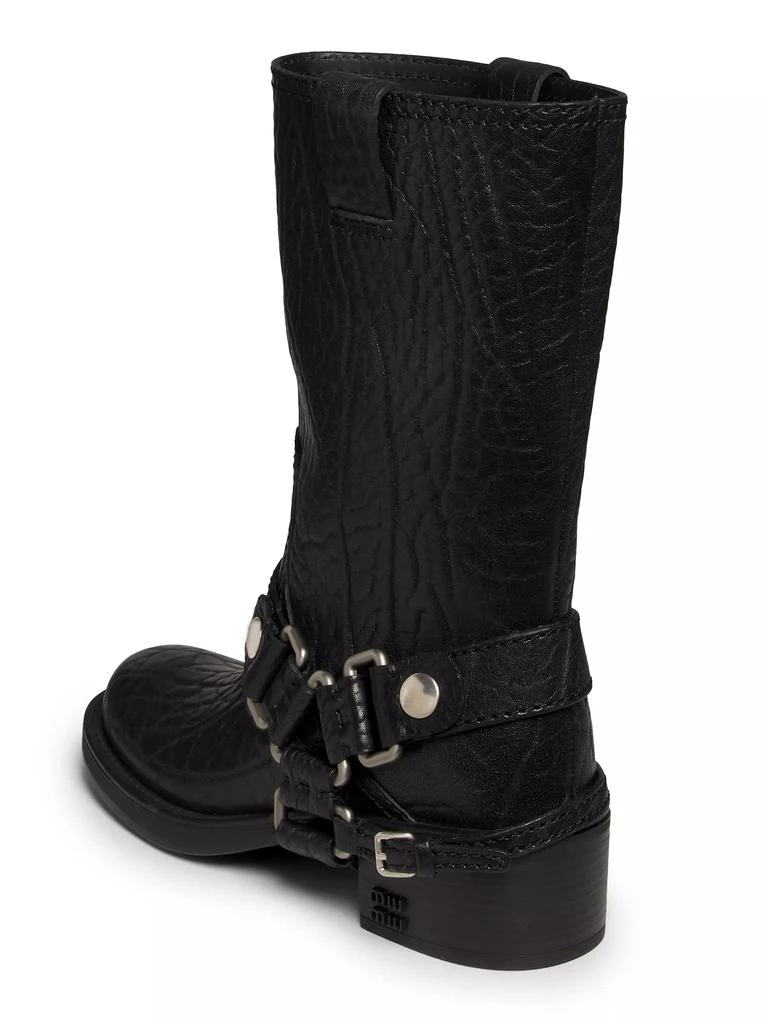 Miu Miu Moto Leather Ankle Boots 3