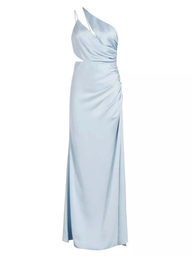 Ramy Brook Kaydence Satin One-Shoulder Gown 1