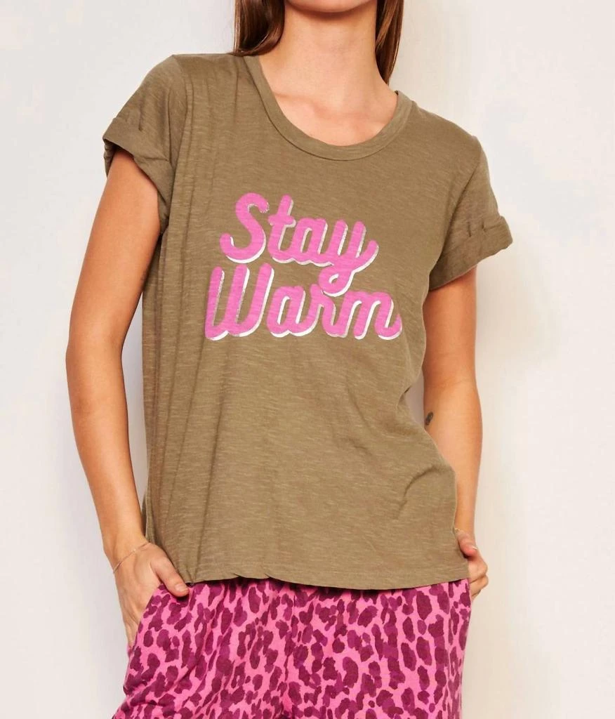Sundry Sundry - Stay Warm Rolled Sleeve Tee 1