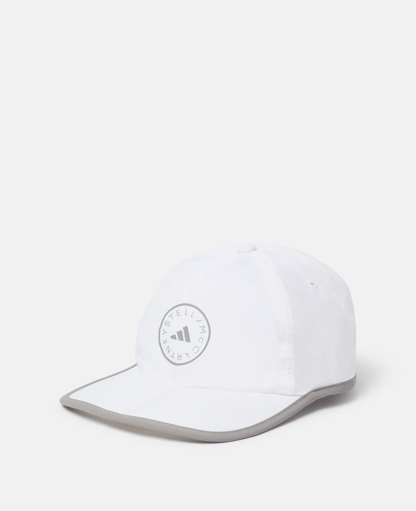 Stella McCartney Stella McCartney - Run Baseball Cap, Woman, White/Dove Grey