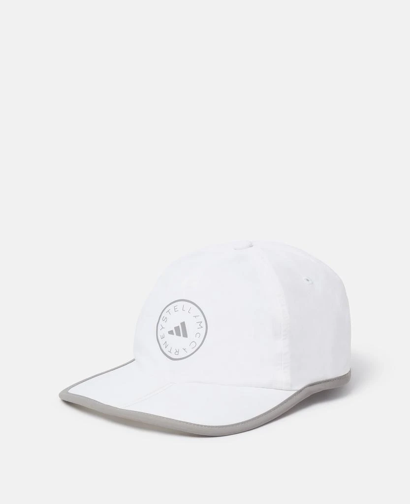 Stella McCartney Stella McCartney - Run Baseball Cap, Woman, White/Dove Grey 1