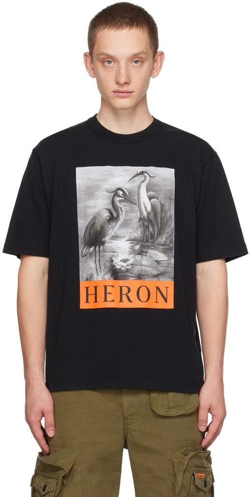 Heron Preston Black 'Heron' T-Shirt 1