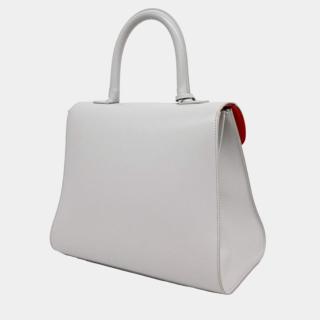 DELVAUX Delvaux Grey Leather Briand MM bag