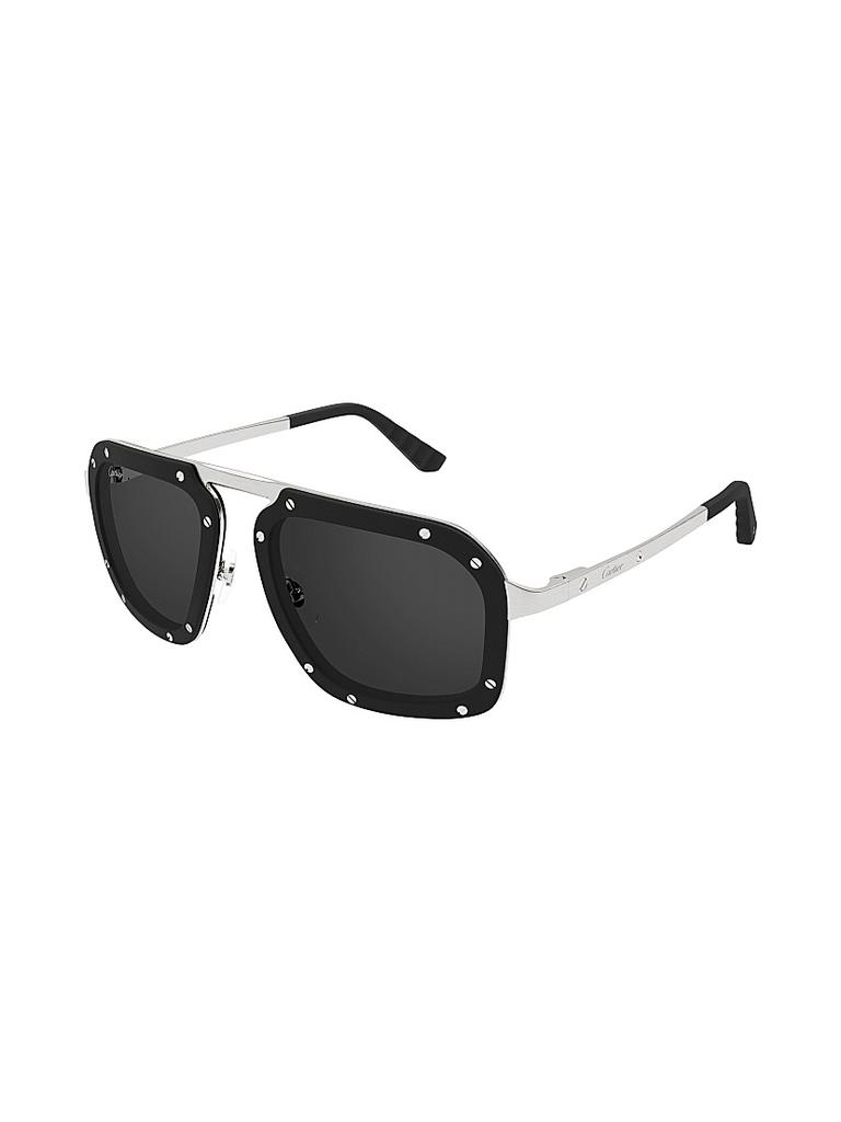 Cartier Santos Evolution 55MM Pilot Sunglasses