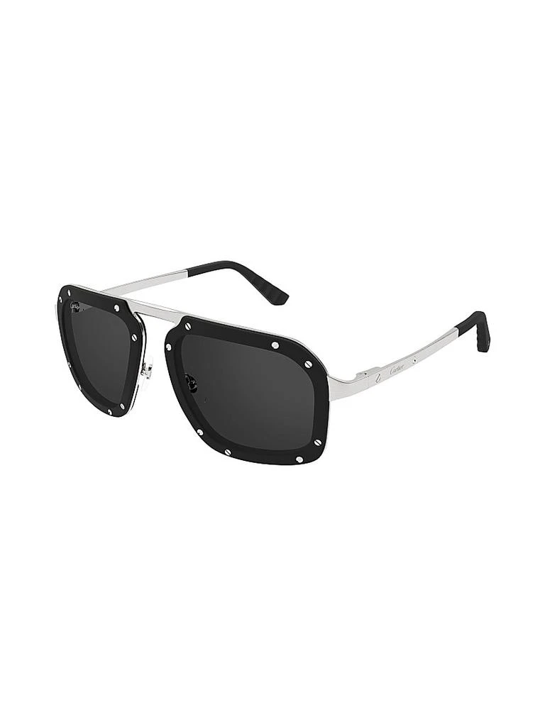 Cartier Santos Evolution 55MM Pilot Sunglasses 1
