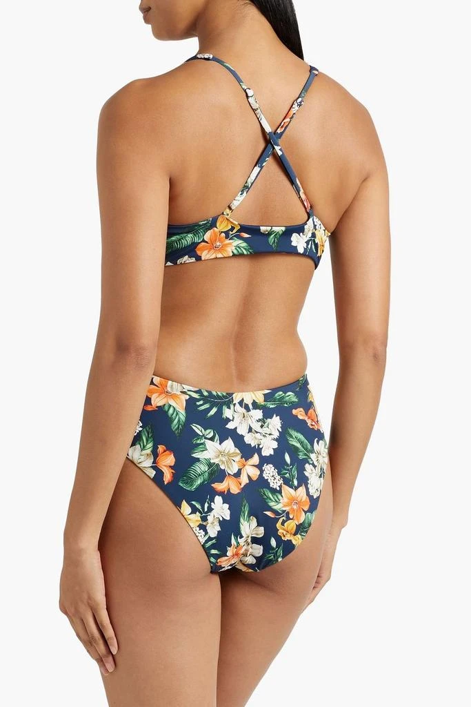 ONIA Cutout floral-print swimsuit 3