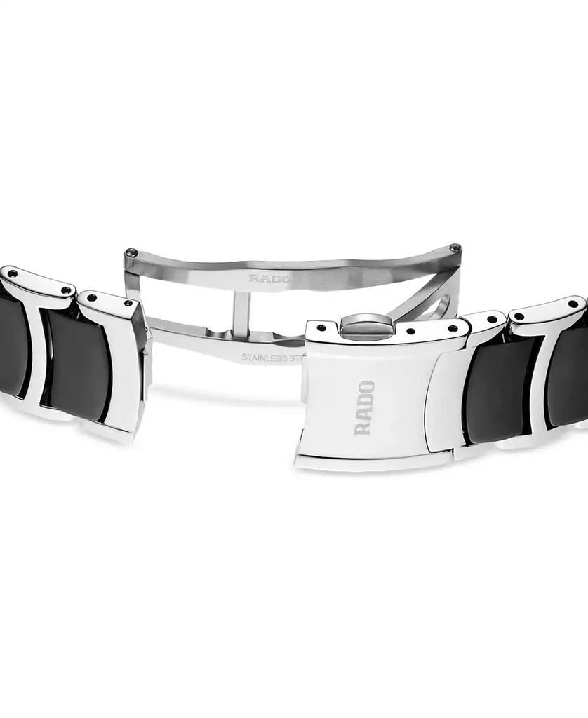 Rado Unisex Swiss Centrix Diamond (1/20 ct. t.w.) Black Ceramic & Stainless Steel Bracelet Watch 40mm 4