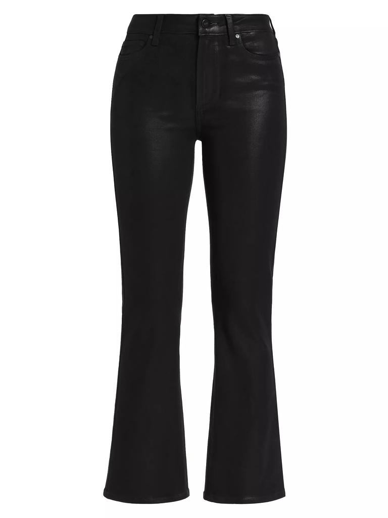 Paige Claudine Faux Leather Flare Ankle Pants
