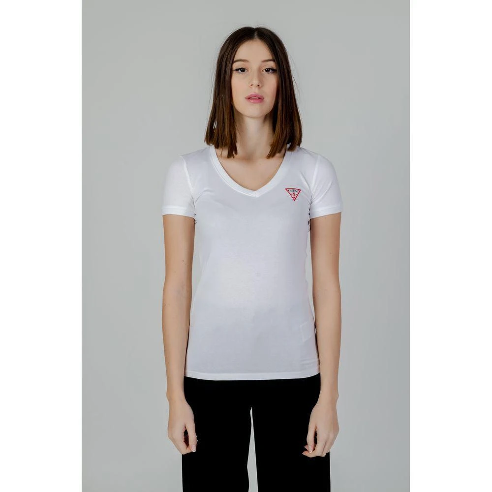 GUESS White Cotton Tops & T-Shirt 5