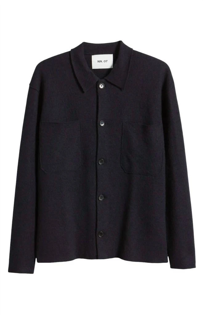 NN07 Nn07 - Jonas Boiled Wool Overshirt 5