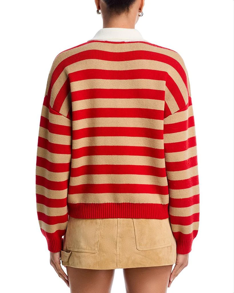 Wayf Cindy Striped Johnny Collar Sweater 5