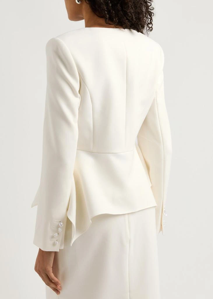 ROLAND MOURET Peplum crepe jacket 3