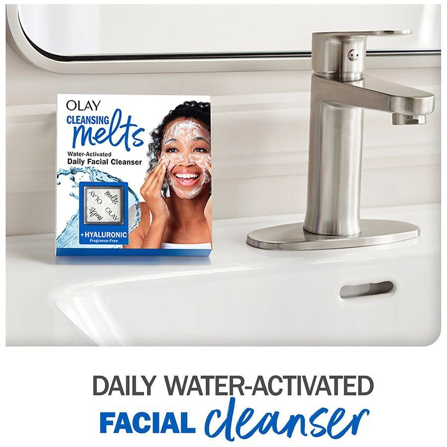 Olay Cleansing Melts + Hyaluronic Face Cleanser, Cleans, Tones, and Refreshes Skin No scent 5