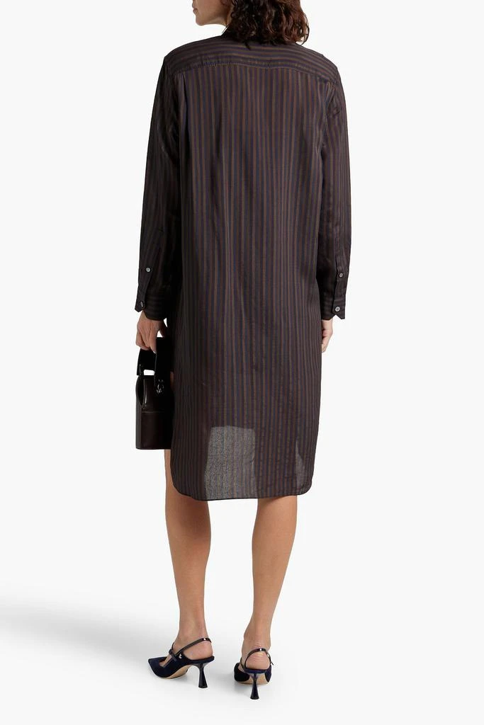 THEORY PROJECT Striped woven shirt dress 3