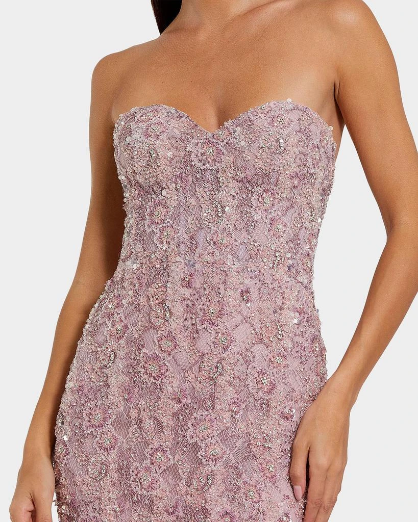 Mac Duggal Embellished Floral Lace Sweetheart Gown 2