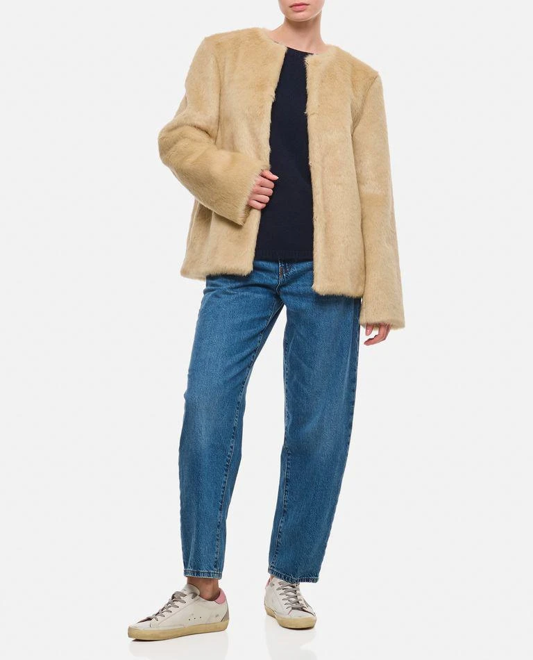 Loulou Studio Faux Fur Short Coat 2