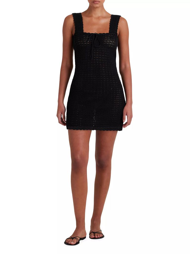 Peony Pointelle Scalloped Minidress