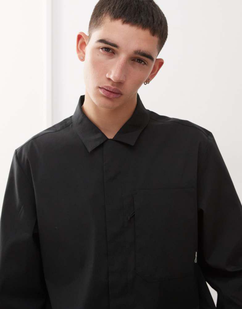 Berghaus Berghaus Shirt explorer long sleeve overshirt in black