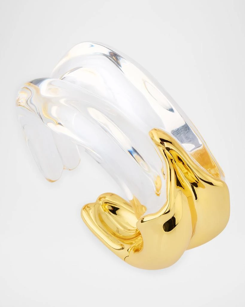 Alexis Bittar Liquid Lucite Wave Hinged Cuff 3