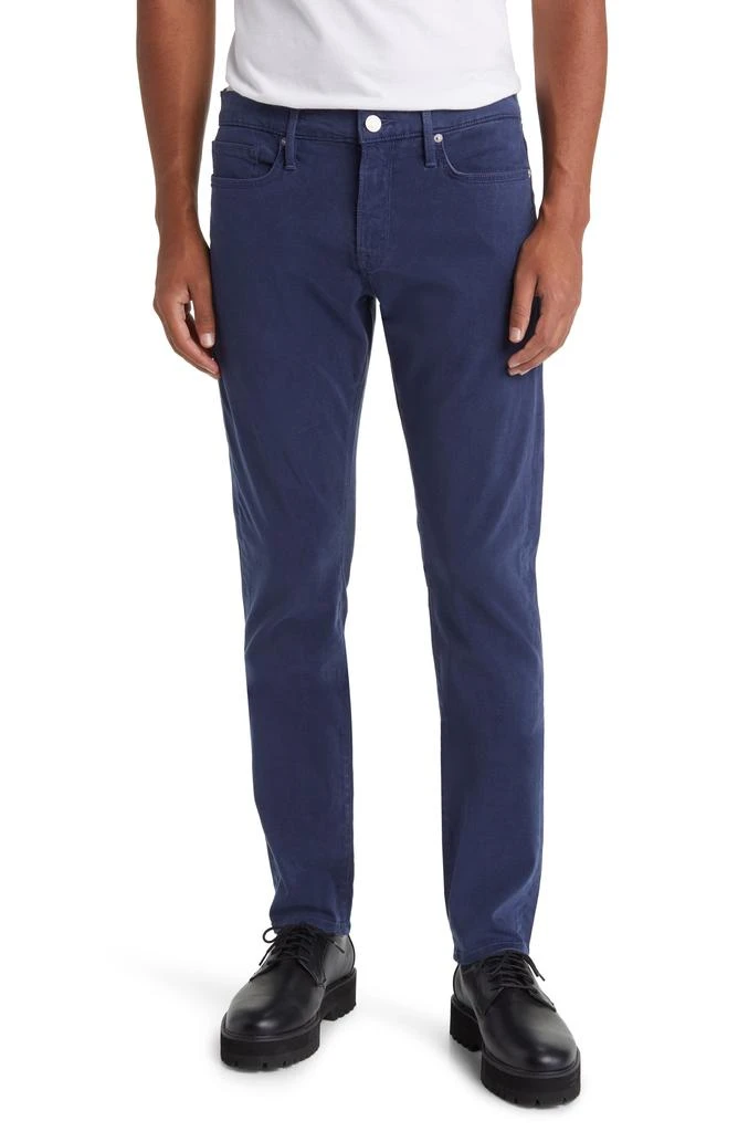 FRAME L'Homme Slim Fit Five-Pocket Twill Pants 1