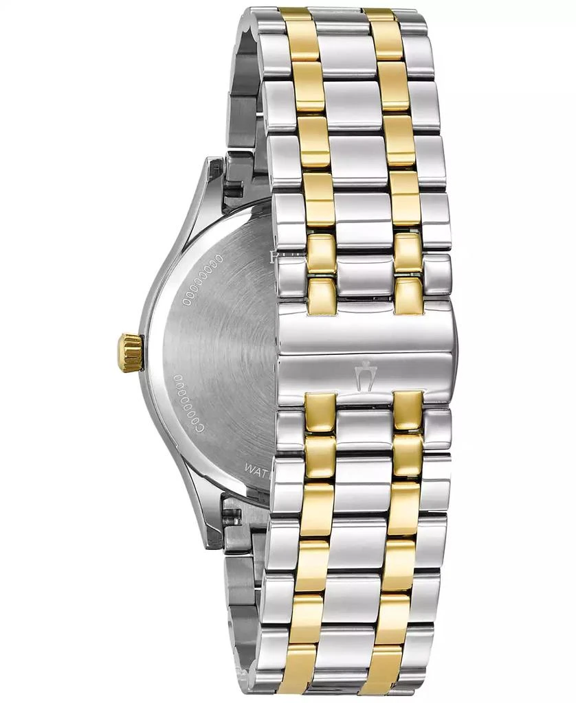 Bulova Men's Diamond Accent Two-Tone Stainless Steel Bracelet Watch 40mm 98D130 3