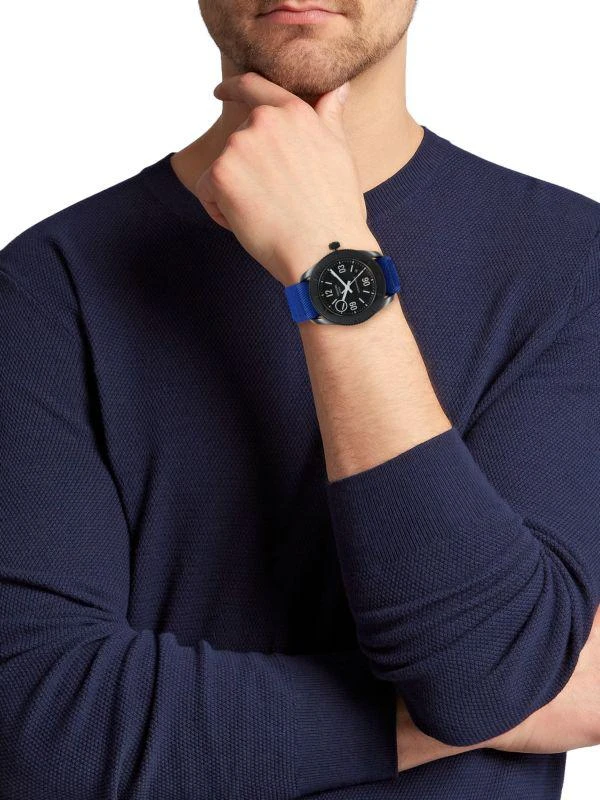 Tom Ford Ocean Plastic Sport 43MM Ocean Plastic & Jacquard Strap Automatic Watch 2