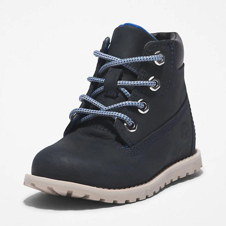 Timberland Pokey Pine 6 Inch Side-zip Boot for Toddler in Navy 8
